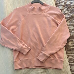 LEALLO 100% cotton Pink Crewneck Sweatshirt